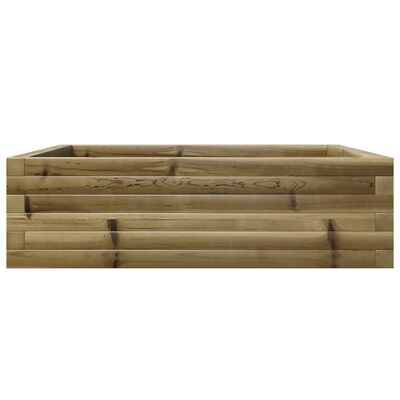 vidaXL Garden Planter 80x80x23 cm Impregnated Wood Pine