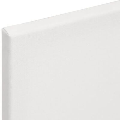 vidaXL Stretched Canvases 12 pcs White Fabric and Solid Wood Pine