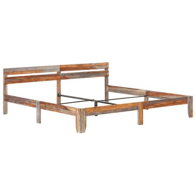 vidaXL Bed Frame without Mattress Solid Wood 200x200 cm