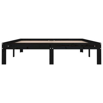 vidaXL Bed Frame without Mattress Black 135x190 cm Double