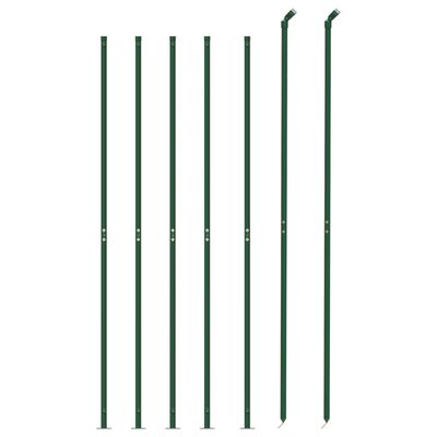 vidaXL Wire Mesh Fence with Flange Green 1.8x10 m