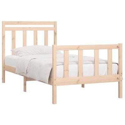 vidaXL Bed Frame without Mattress Solid Wood Pine 90x200 cm