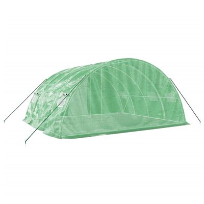 vidaXL Greenhouse with Steel Frame Green 20 m² 5x4x2.3 m