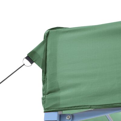 vidaXL Foldable Party Tent Pop-Up with 2 Sidewalls Green