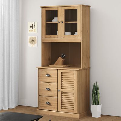 vidaXL Dresser Top VIGO 78x30x100 cm Solid Wood Pine