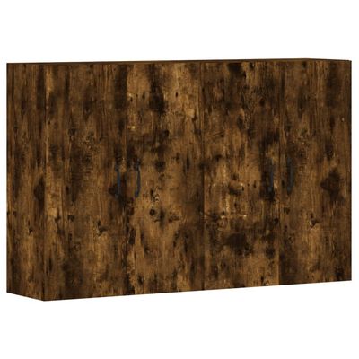 vidaXL Wall Mounted Cabinets 2 pcs Smoked Oak Engineered Wood