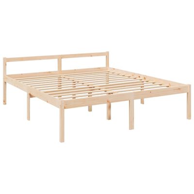 vidaXL Senior Bed without Mattress Super King Size Solid Wood