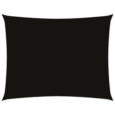 vidaXL Sunshade Sail Oxford Fabric Rectangular 4x6 m Black