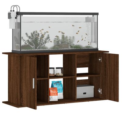 vidaXL Aquarium Stand Brown Oak 121x41x58 cm Engineered Wood