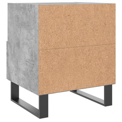 vidaXL Bedside Cabinets 2 pcs Concrete Grey 40x35x47.5 cm Engineered Wood