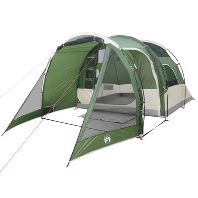 vidaXL Camping Tent Tunnel 4-Person Green Waterproof