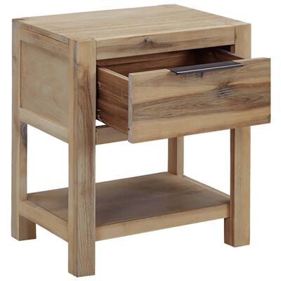 vidaXL Nightstands with Drawers 2 pcs 40x30x48 cm Solid Acacia Wood