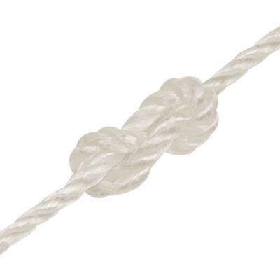 vidaXL Work Rope White 8 mm 25 m Polypropylene