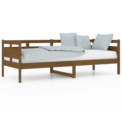 vidaXL Day Bed without Mattress Honey Brown Solid Wood Pine 80x200 cm