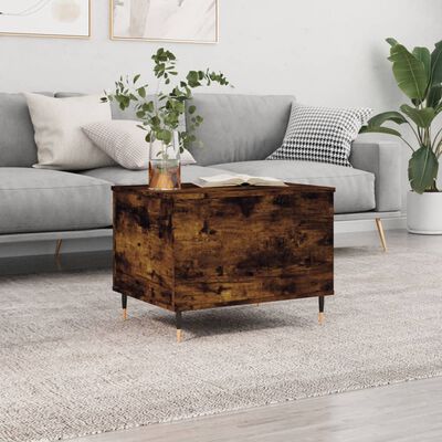 vidaXL Coffee Table Smoked Oak 60x44.5x45 cm Engineered Wood