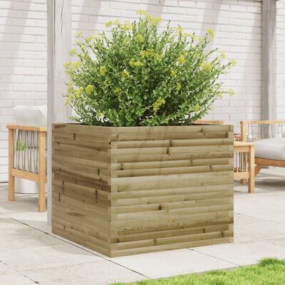 vidaXL Garden Planter 80x80x68.5 cm Impregnated Wood Pine