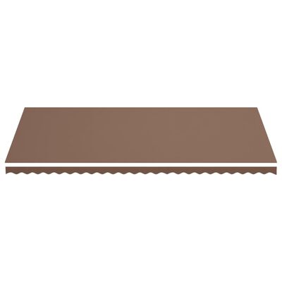 vidaXL Replacement Fabric for Awning Brown 6x3 m