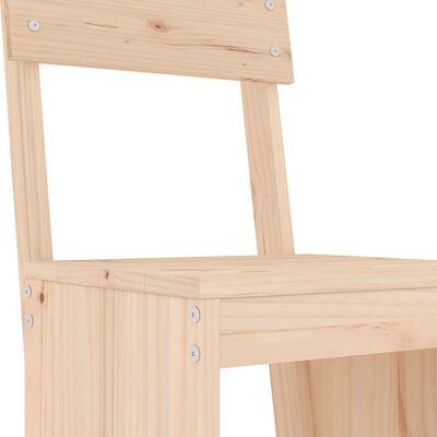 vidaXL Bar Stools 2 pcs 40x48.5x115.5 cm Solid Wood Pine