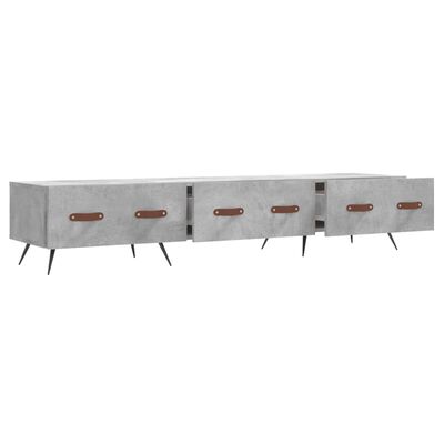 vidaXL TV Cabinet Concrete Grey 150x36x30 cm Engineered Wood