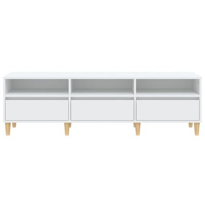 vidaXL TV Cabinet White 150x30x44.5 cm Engineered Wood