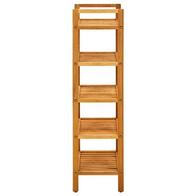 vidaXL Shoe Rack with 5 Shelves 50x27x100 cm Solid Oak Wood