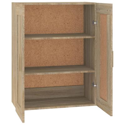 vidaXL Wall Cabinet Sonoma Oak 69.5x32.5x90 cm Engineered Wood