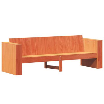 vidaXL Garden Sofa 3-Seater Wax Brown 189x60x62 cm Solid Wood Pine