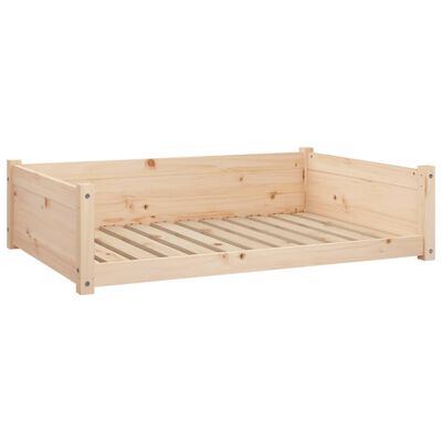 vidaXL Dog Bed 105.5x75.5x28 cm Solid Pine Wood