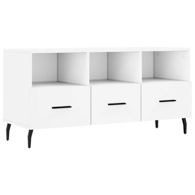 vidaXL TV Cabinet White 102x36x50 cm Engineered Wood