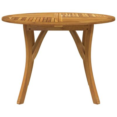 vidaXL Garden Table Ø 110 cm Solid Wood Acacia