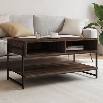 vidaXL Coffee Table Brown Oak 90x50x45 cm Engineered Wood