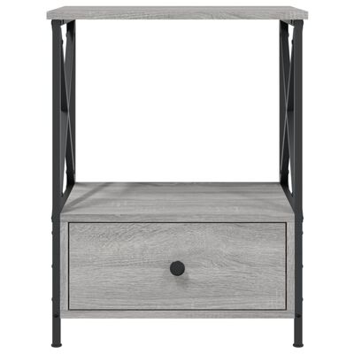 vidaXL Bedside Tables 2 pcs Grey Sonoma 50x41x65 cm Engineered Wood