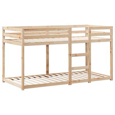 vidaXL Bunk Bed without Mattress 75x190 cm Small Single Solid Wood Pine