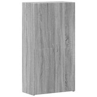vidaXL File Cabinet Grey Sonoma 60x32x115 cm Engineered Wood