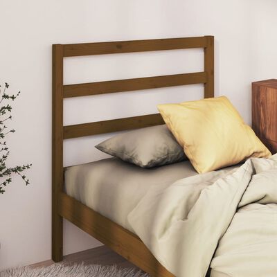 vidaXL Bed Headboard Honey Brown 95x4x100 cm Solid Wood Pine