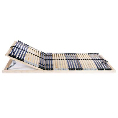 vidaXL Slatted Bed Base without Mattress with 42 Slats 7 Zones 80x200 cm