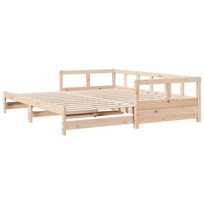 vidaXL Daybed without Mattress 80x200 cm Solid Wood Pine