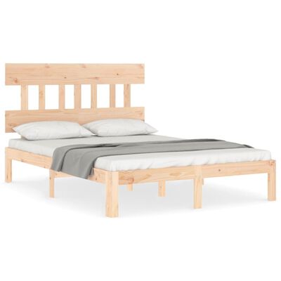 vidaXL Bed Frame without Mattress 140x190 cm Solid Wood Pine