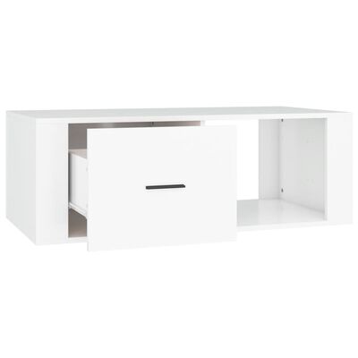 vidaXL Coffee Table White 100x50.5x35 cm Engineered Wood