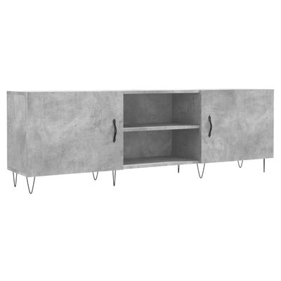 vidaXL TV Cabinet Concrete Grey 150x30x50 cm Engineered Wood