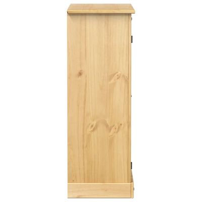 vidaXL Shoe Cabinet Corona 86x38.5x108 cm Solid Wood Pine