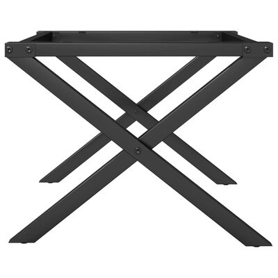 vidaXL Coffee Table Legs X-Frame 50x40x38 cm Cast Iron