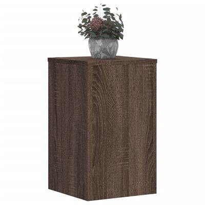 vidaXL Plant Stands 2 pcs Brown Oak 30x30x50 cm Engineered wood