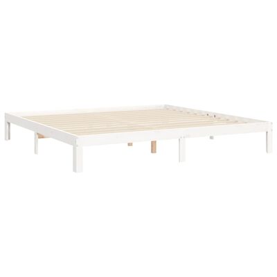 vidaXL Bed Frame without Mattress White 160x200 cm Solid Wood Pine