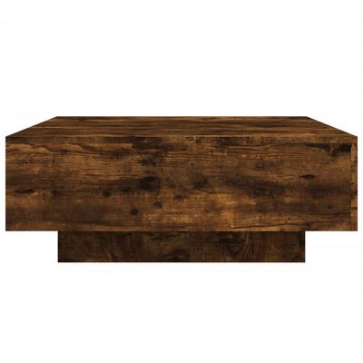 vidaXL Coffee Table Smoked Oak 80x80x31 cm Engineered Wood