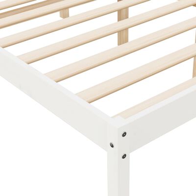 vidaXL Senior Bed without Mattress White 120x200 cm Solid Wood Pine