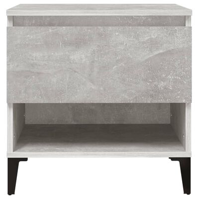 vidaXL Side Tables 2 pcs Concrete Grey 50x46x50 cm Engineered Wood