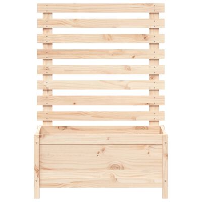 vidaXL Garden Planter with Rack 79x39.5x114 cm Solid Wood Pine