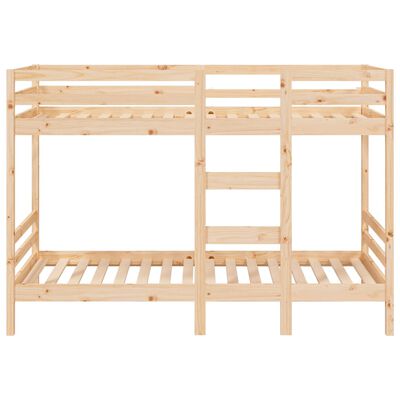 vidaXL Bunk Bed without Mattress 75x190 cm Small Single Solid Wood Pine