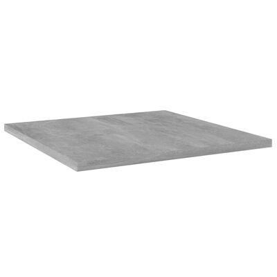 vidaXL Bookshelf Boards 8 pcs Concrete Grey 40x40x1.5 cm Engineered Wood